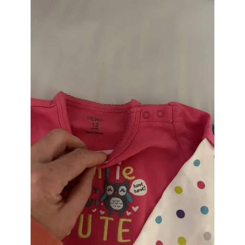 Carter and Jumping Beans Aunt Pink Onesie And Shirt